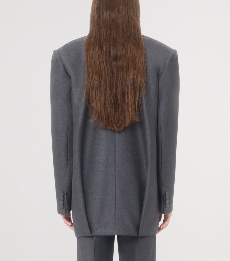 Valentino Womens Wool-Silk Blazer Image 5