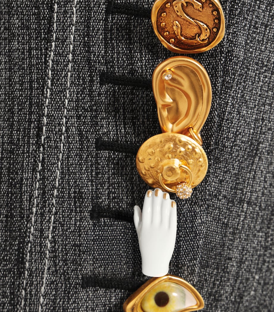 Schiaparelli Womens Canvas Elsa Jacket Grey Image 6