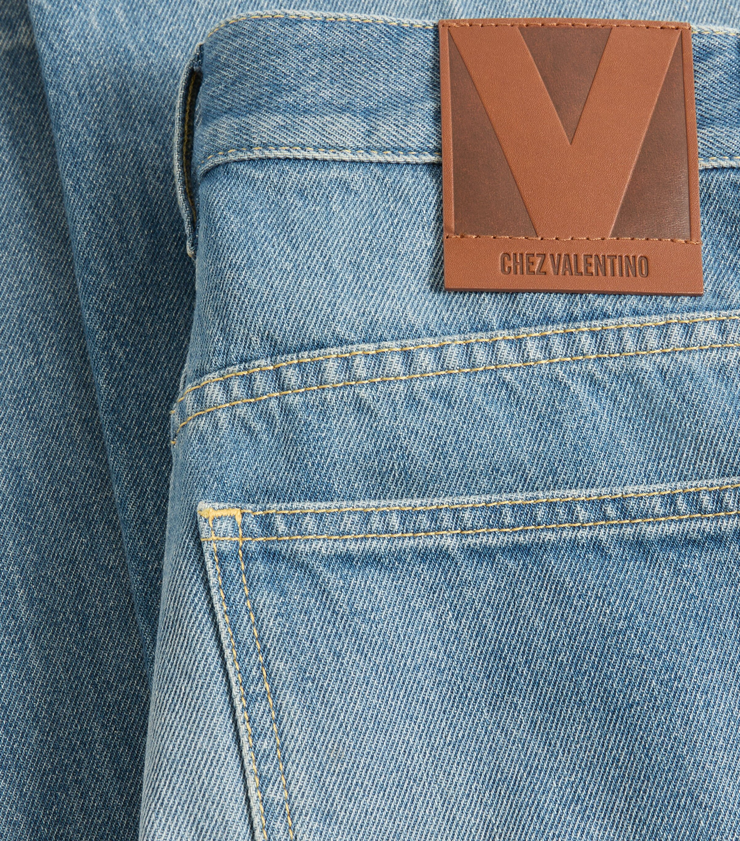 Valentino Womens Chez Valentino Straight Jeans Image 6