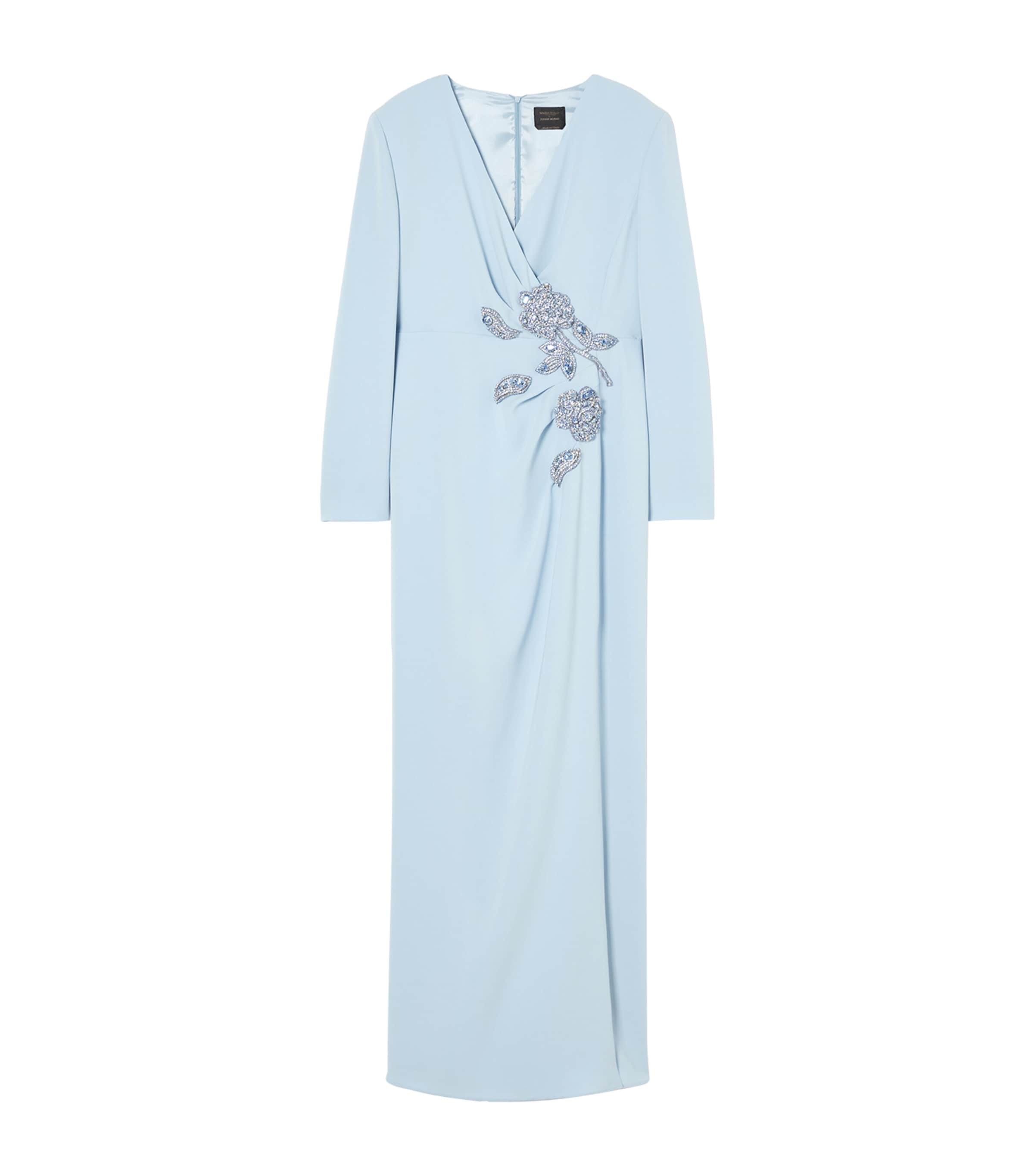 Embellished Wrap Dress SKY BLUE Image 1