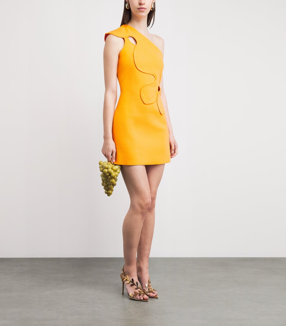 Cult Gaia Womens Floral Labella Mini Dress Marigold Image 2