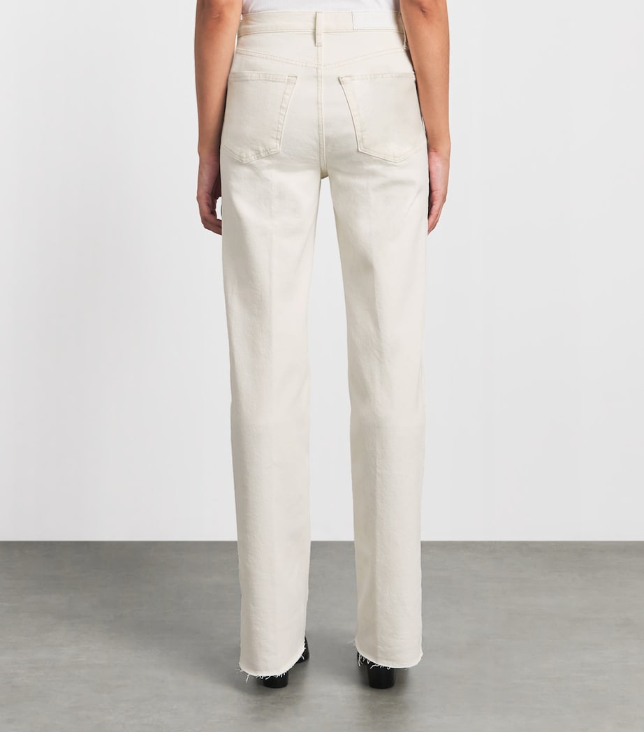 Re-Done Womens '70s High-Rise Bootcut Jeans Crema Image 5