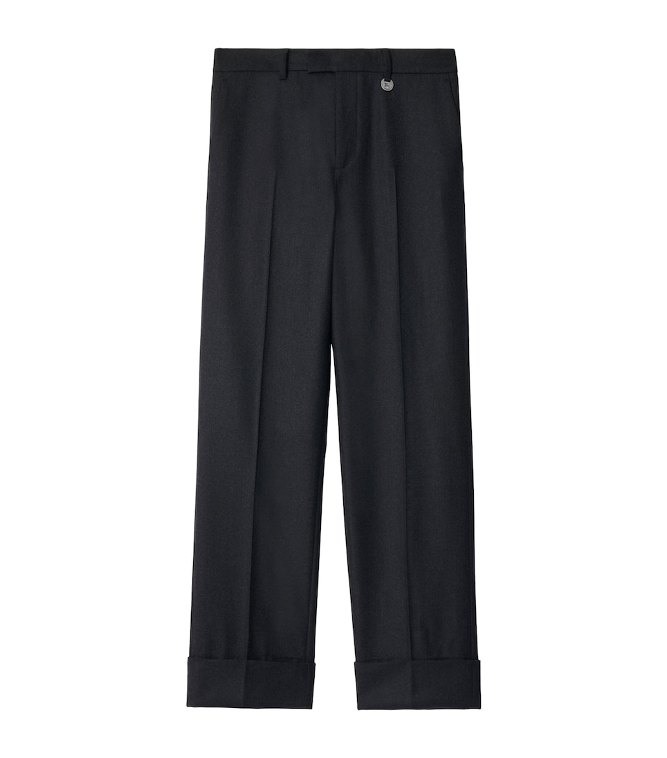 Wool Twill Tailored Trousers