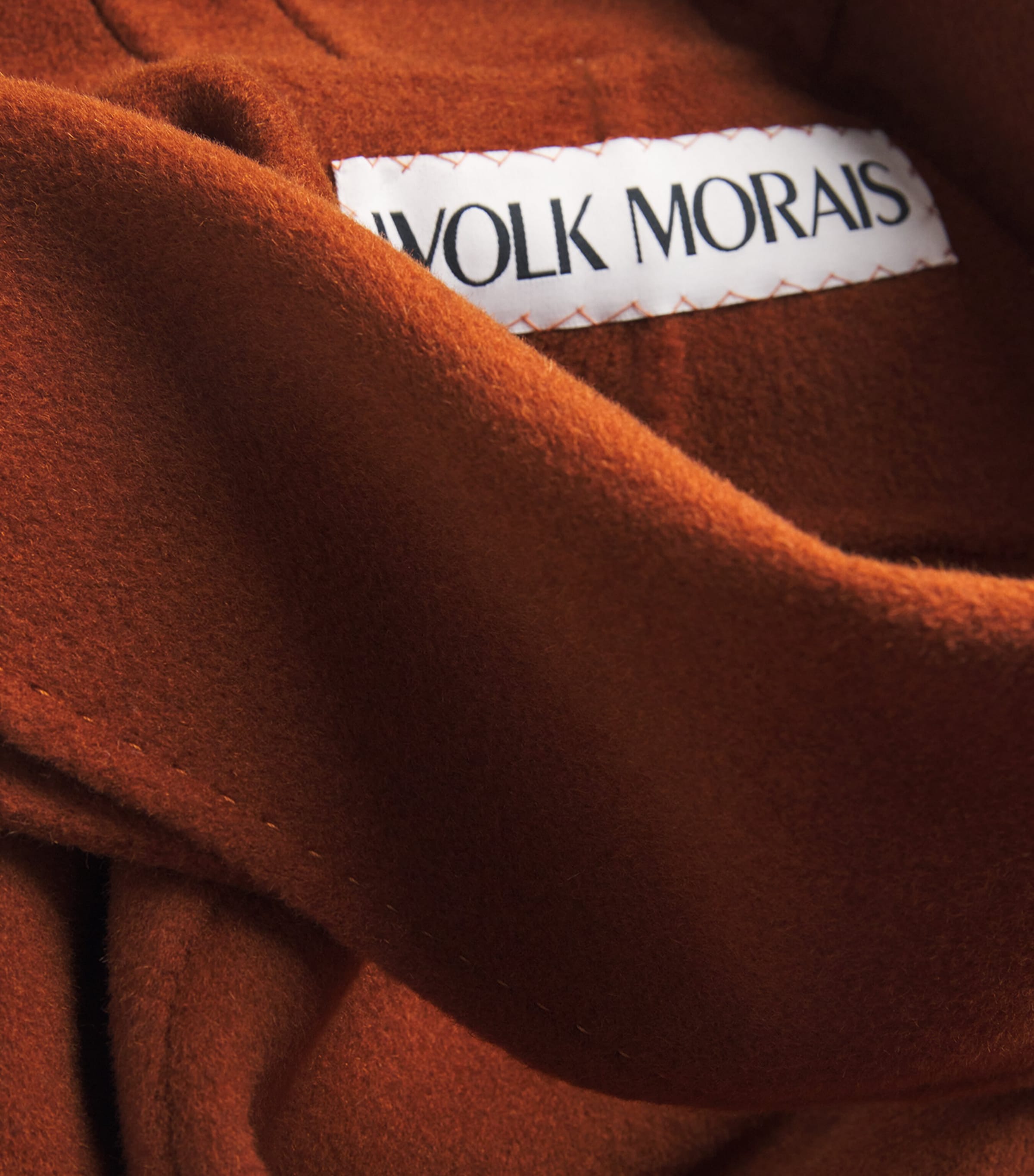 Cashmere Cunardier High Neck Coat CINNAMON Image 5