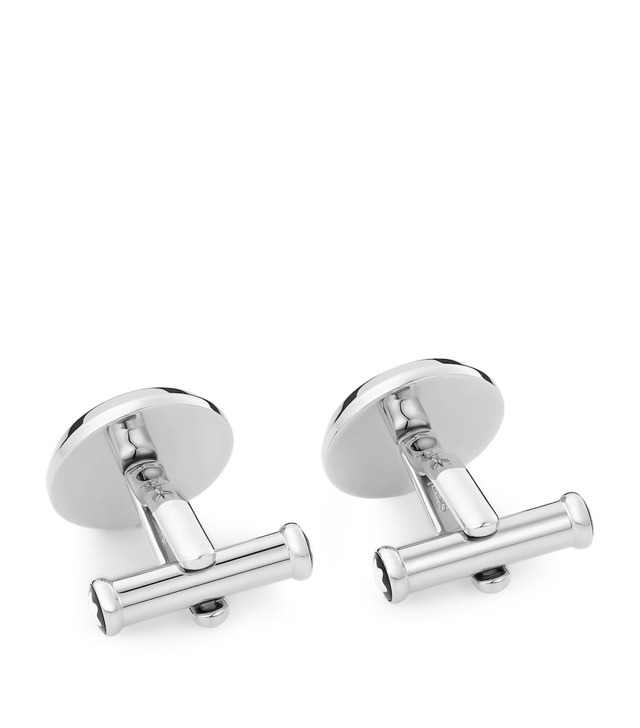 Meisterstück Lacquered Cufflinks SILVER & BLACK Image 2