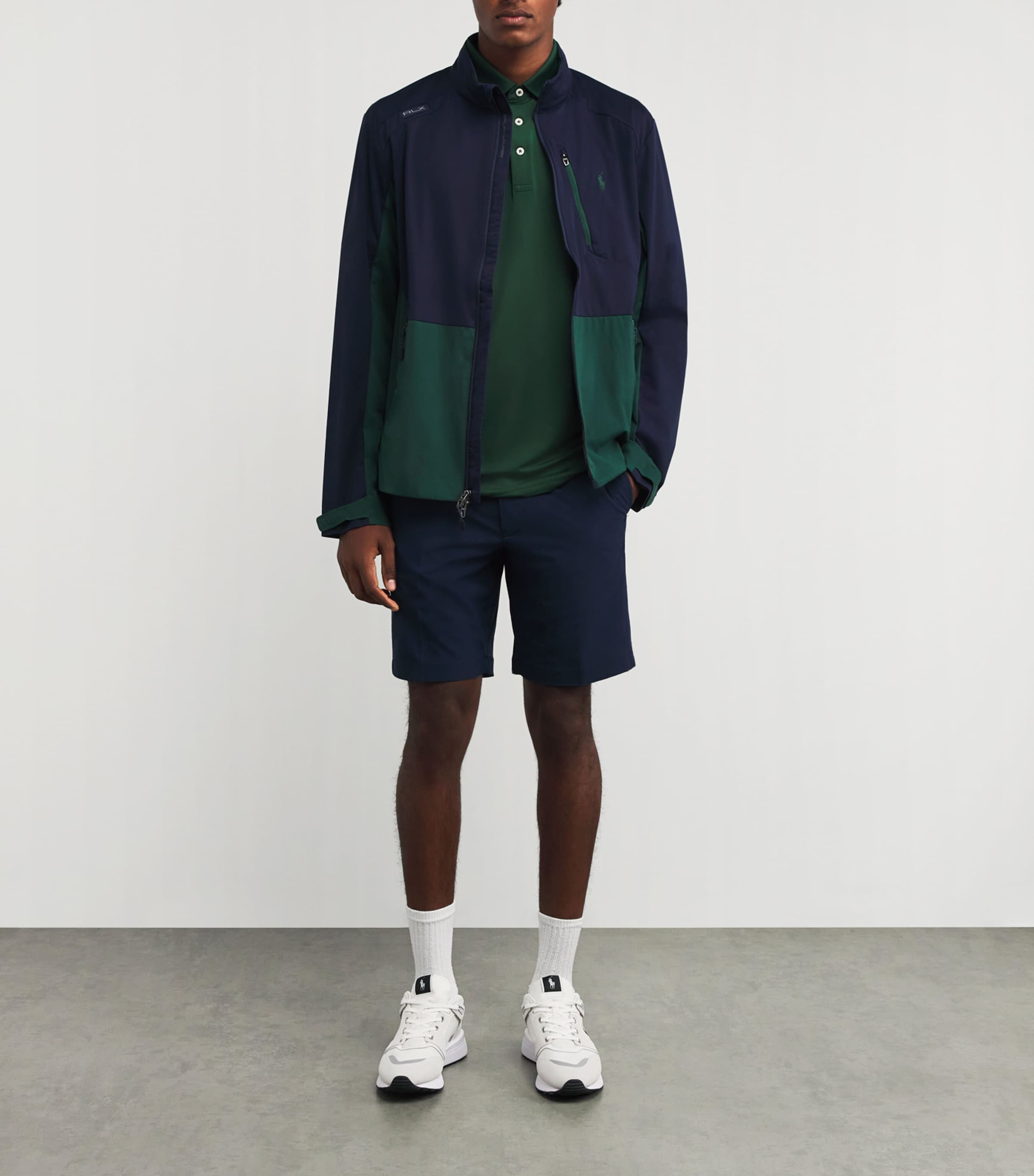 Colour-Block Packable Jacket REFINED NAVY Image 2