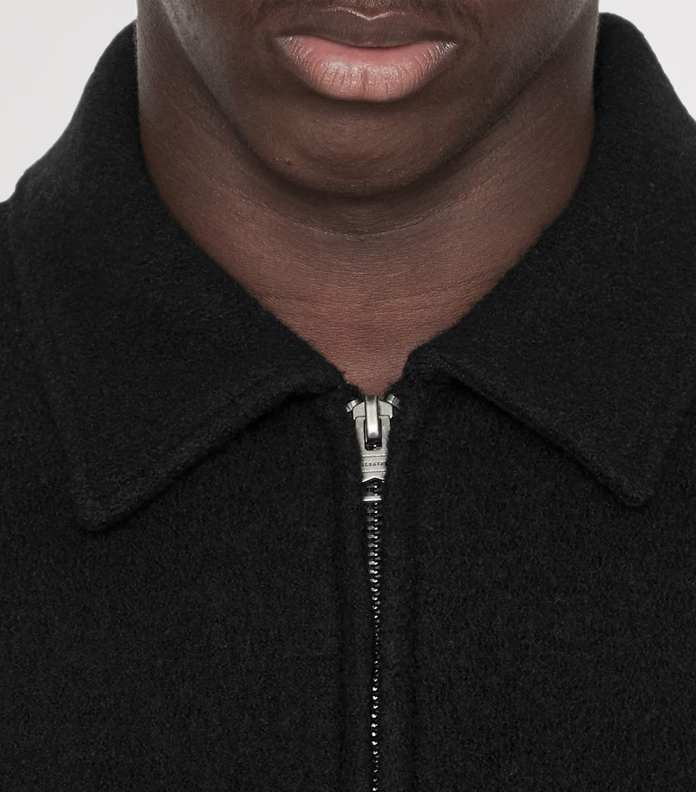 AllSaints Mens Wool Marko Jacket Black Image 5