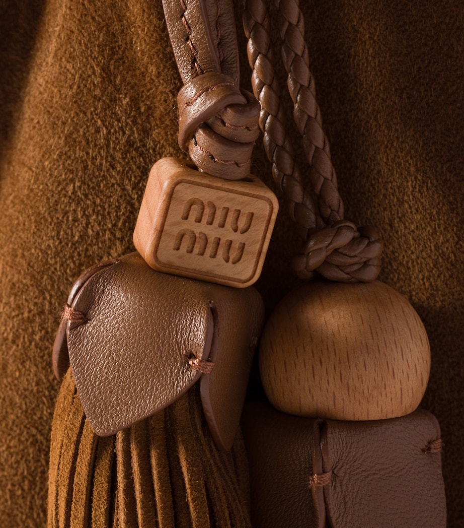 Suede Tassel Tote Bag F0316 Image 5