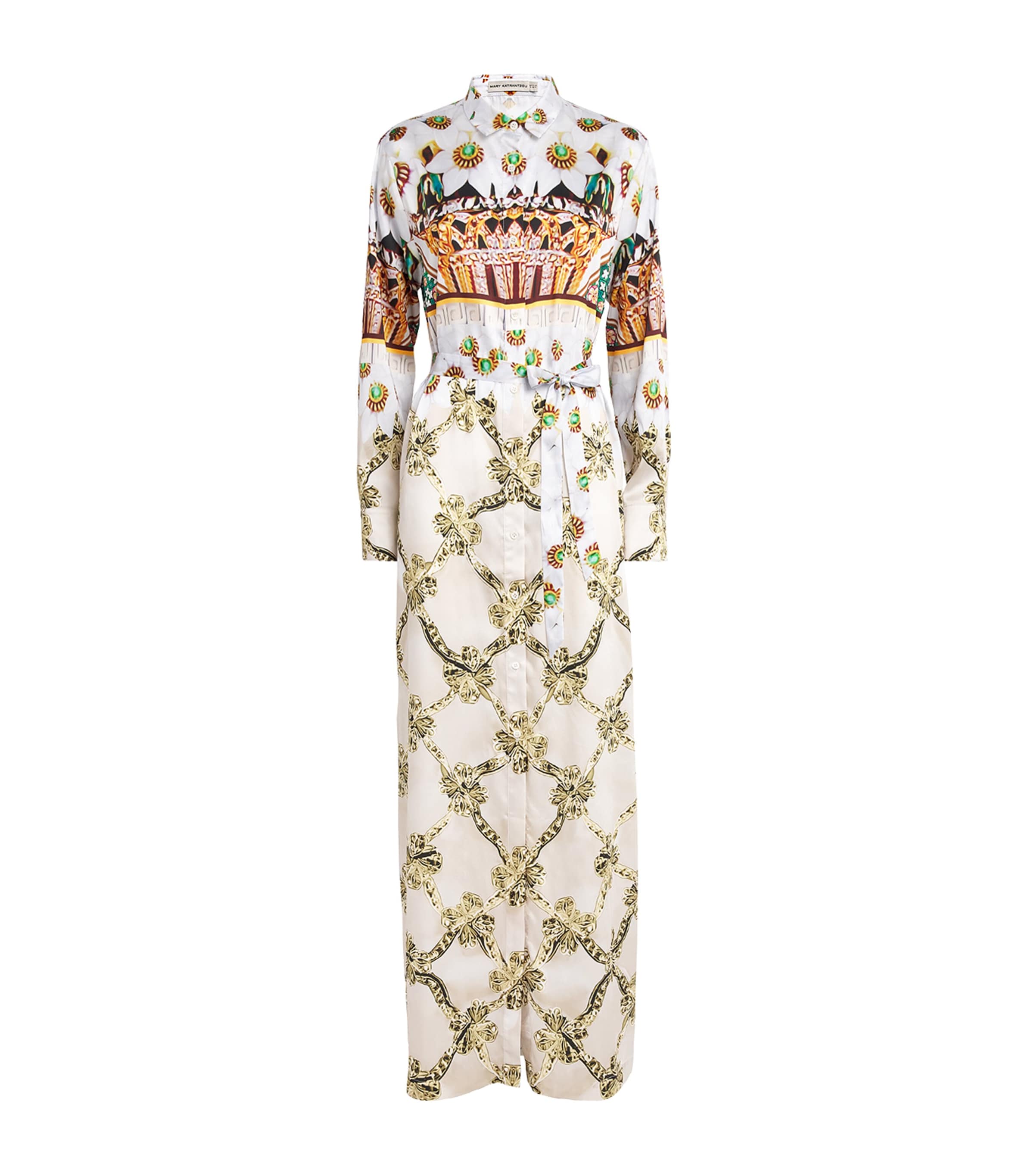 Mary Katrantzou Patterned Torino Maxi Dress