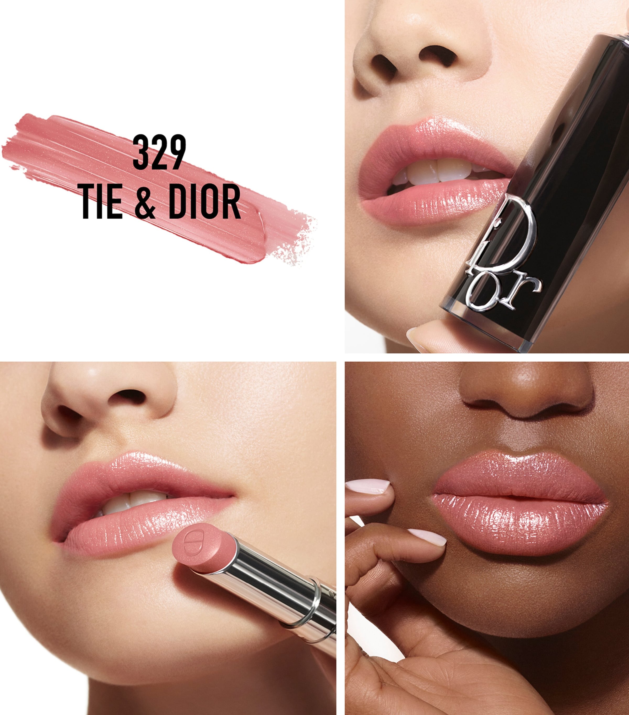 Addict Shine Refill Lipstick 329 TIE & DIOR Image 2