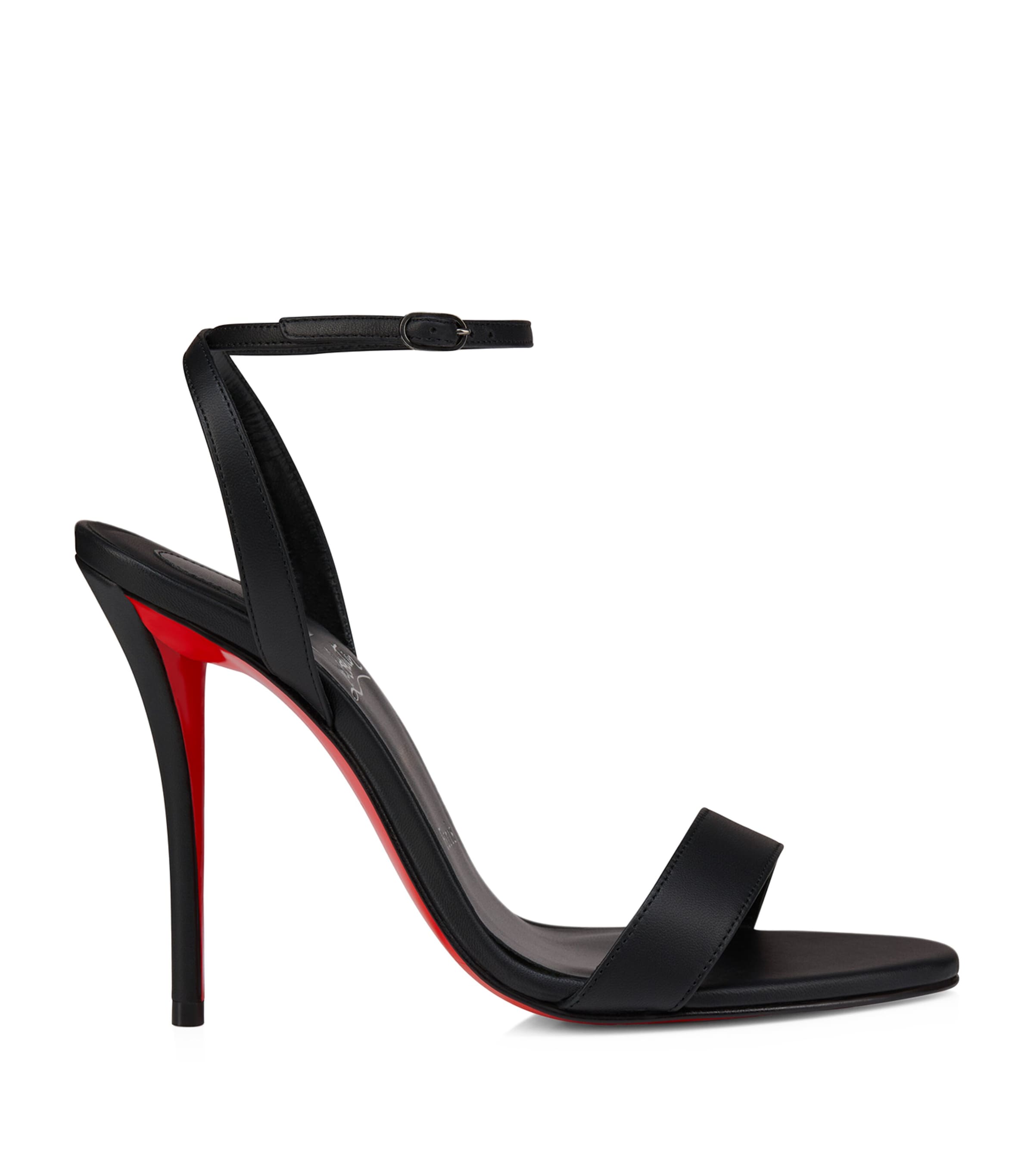 Christian Louboutin Miss Z Nappa Leather Heeled Sandals 100 In Black