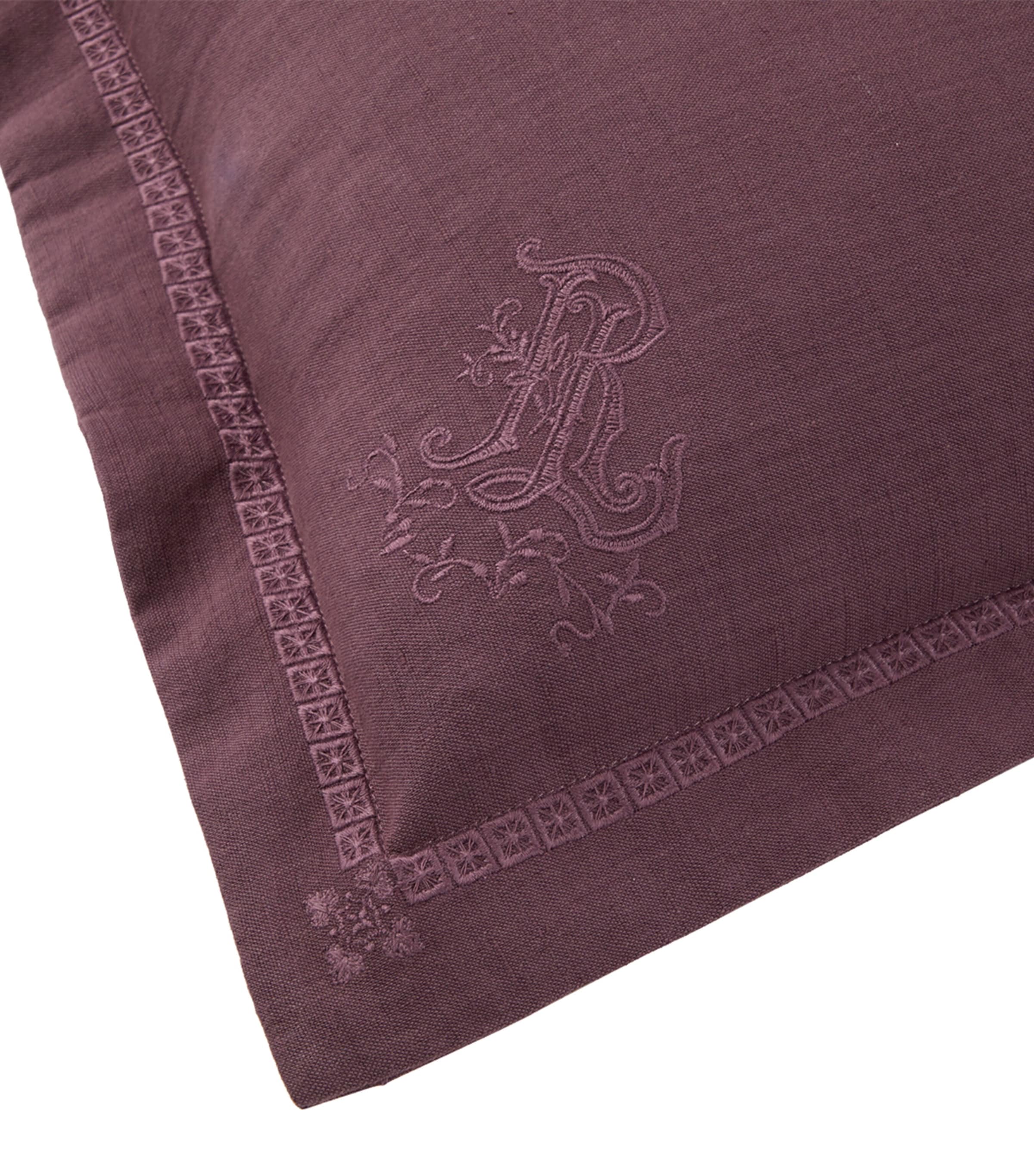 Ralph Lauren Home Corabelle Martha Square Cushion Cover (45cm x 45cm) Purple Image 4