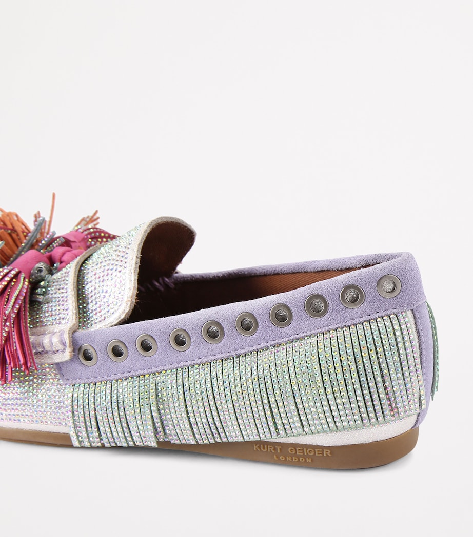 Suede Pom-Pom Loafers MULT/OTHER Image 2
