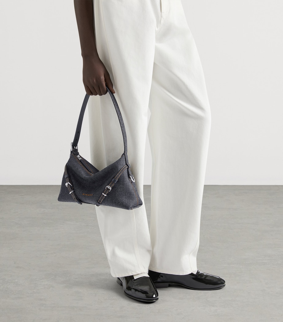 Mini Denim Voyou Shoulder Bag INDIGO BLUE Image 3