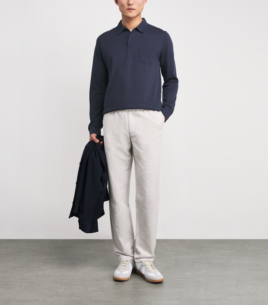 Supima Cotton Riviera Polo Shirt NAVY BUAA Image 2