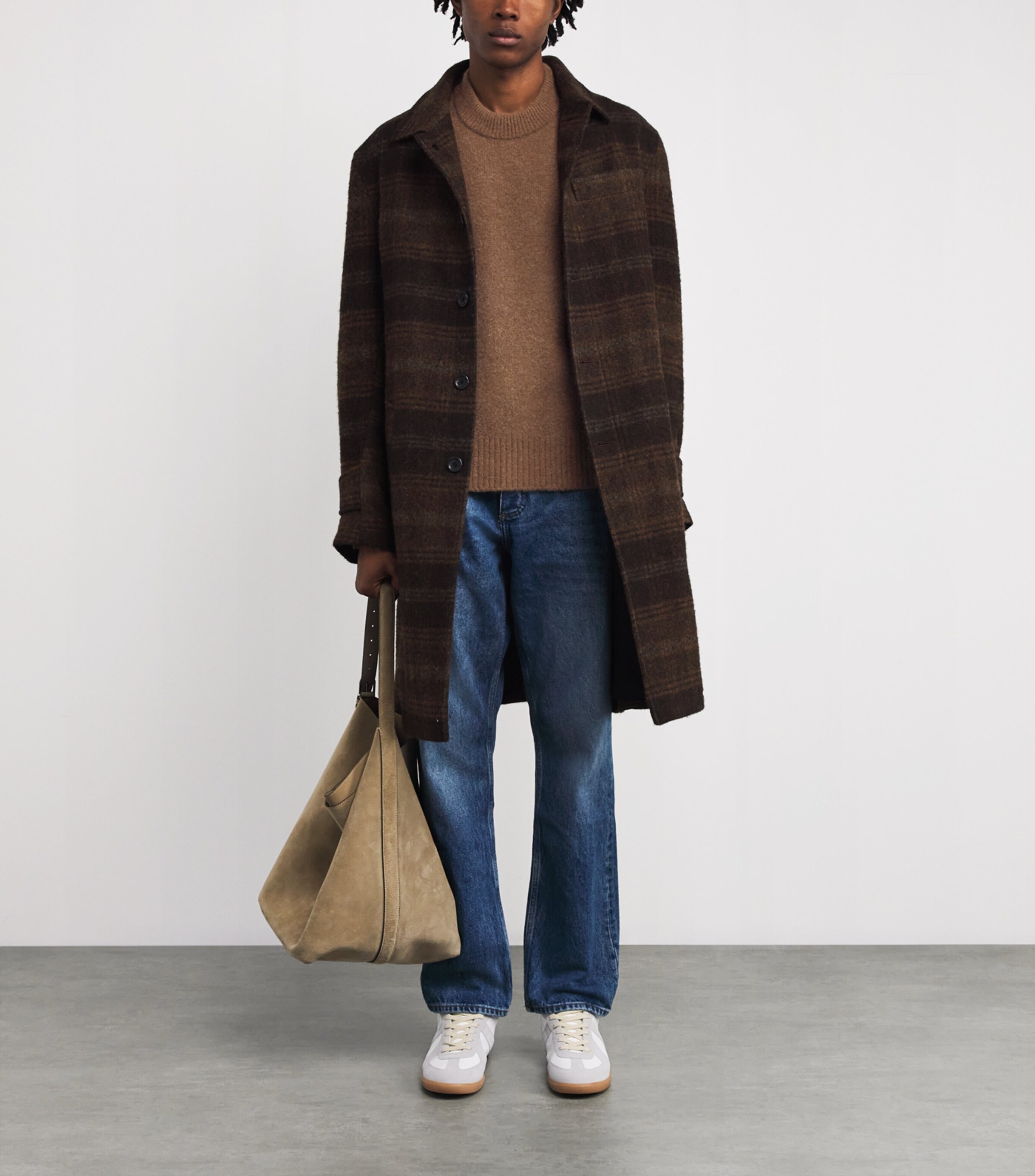 Alpaca-Blend Ami de Coeur Sweater 217 - NOISETTE/ECRU Image 2