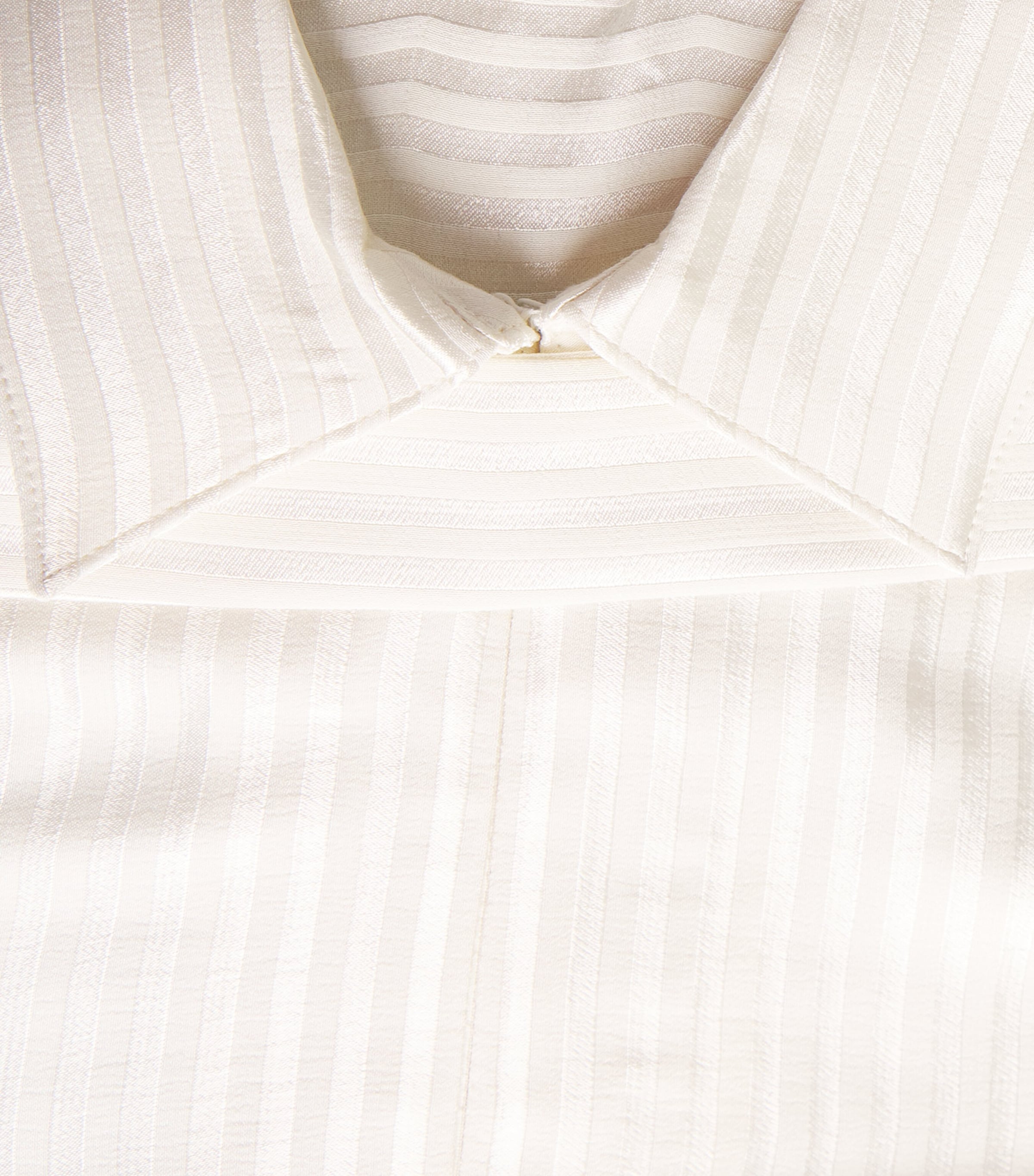 Satin AM-PM Stripe Shirt and Tie LIGHT CREAM Image 5