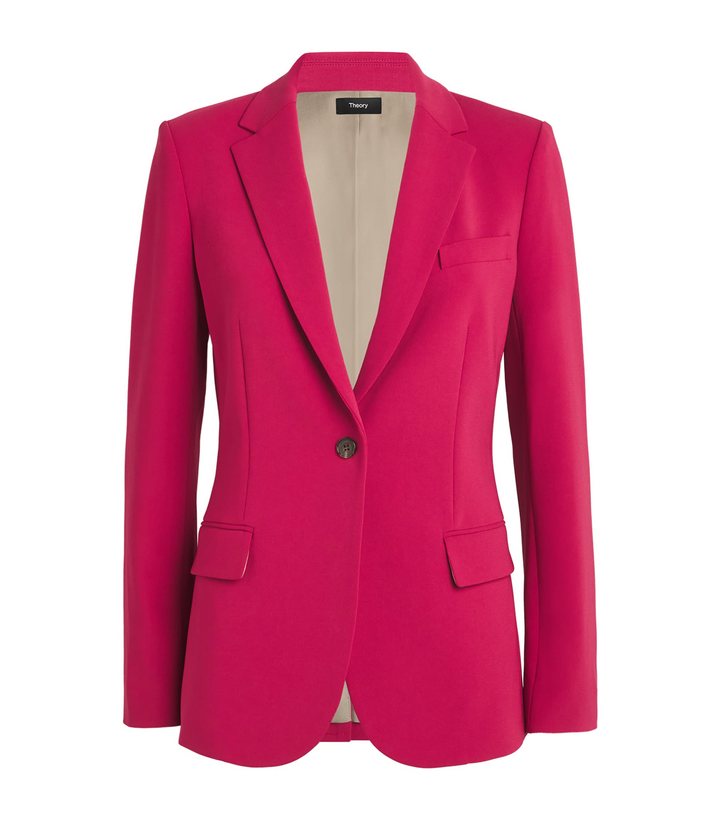 Shop Theory Crepe Staple Blazer In Red