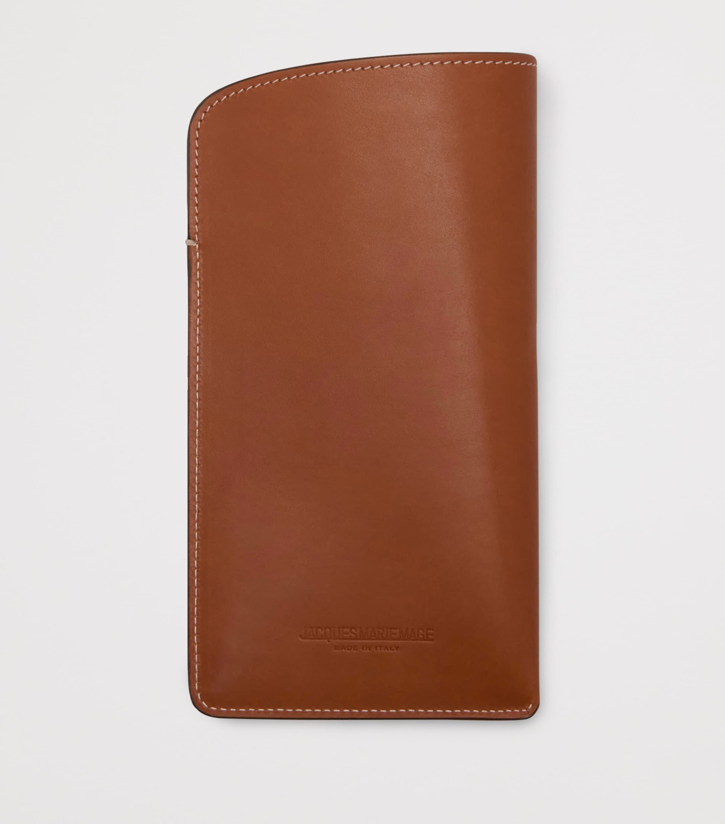 Jacques Marie Mage Leather Circa Sunglasses Slip Case Tan (l) Image 4