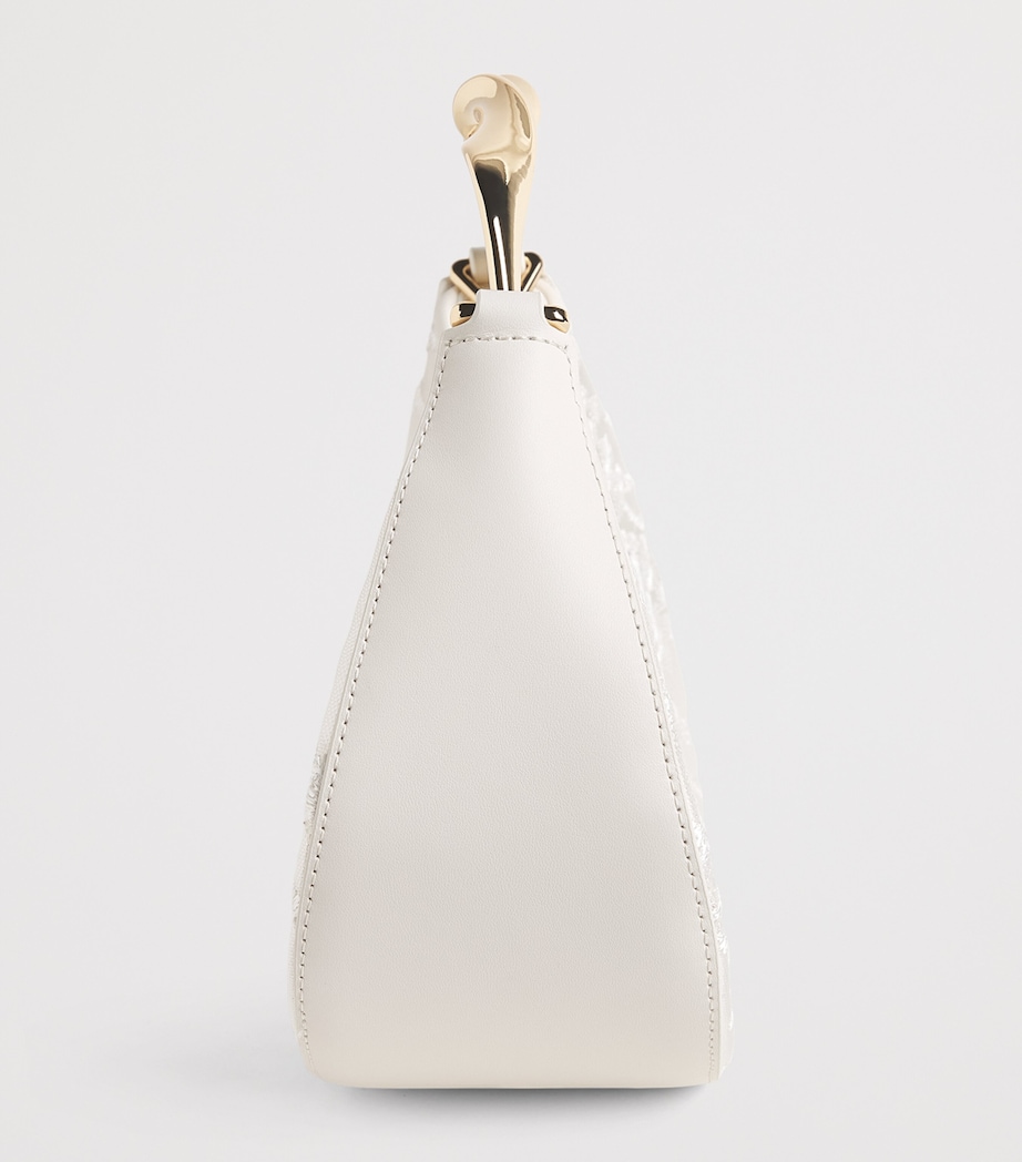 Simkhai Mesh Embroidered Nixi Clutch Bag Ivory Image 4