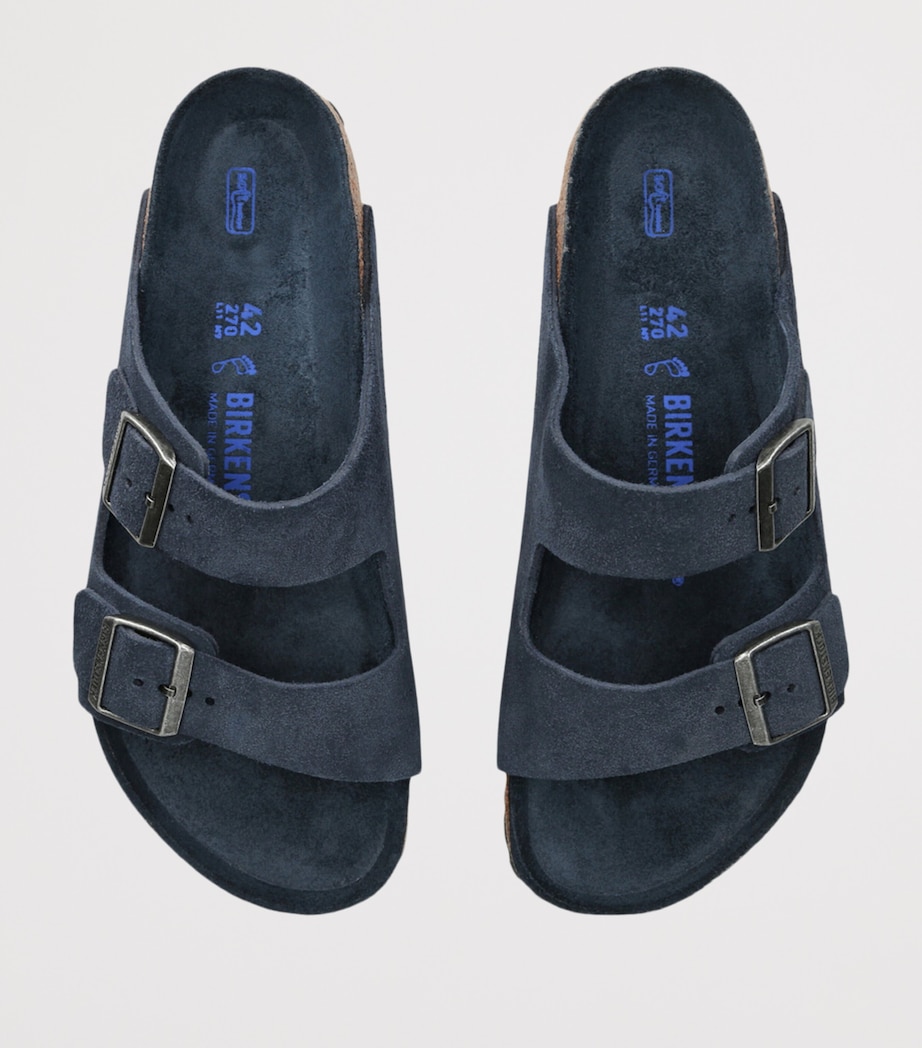 Birkenstock Suede Arizona Sandals Navy Image 4