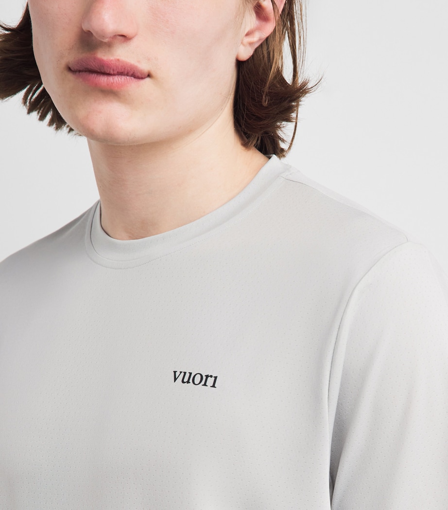 VUORI Mens Viewpoint Performance 2.0 T-Shirt Sdg Sky Grey Image 3