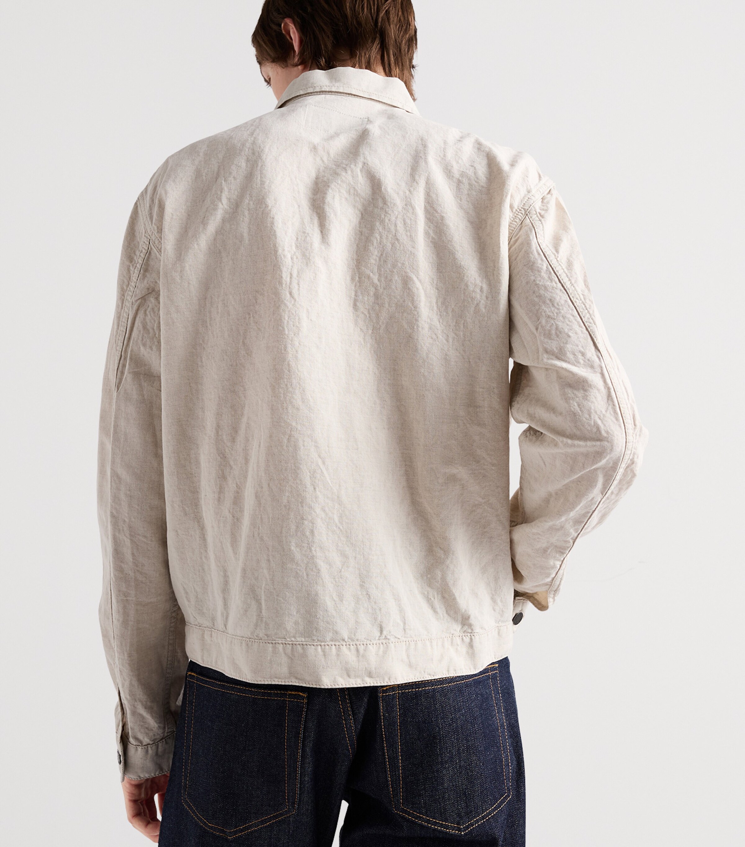 Chambray Cotton Triangle Jacket F0ABR Image 3