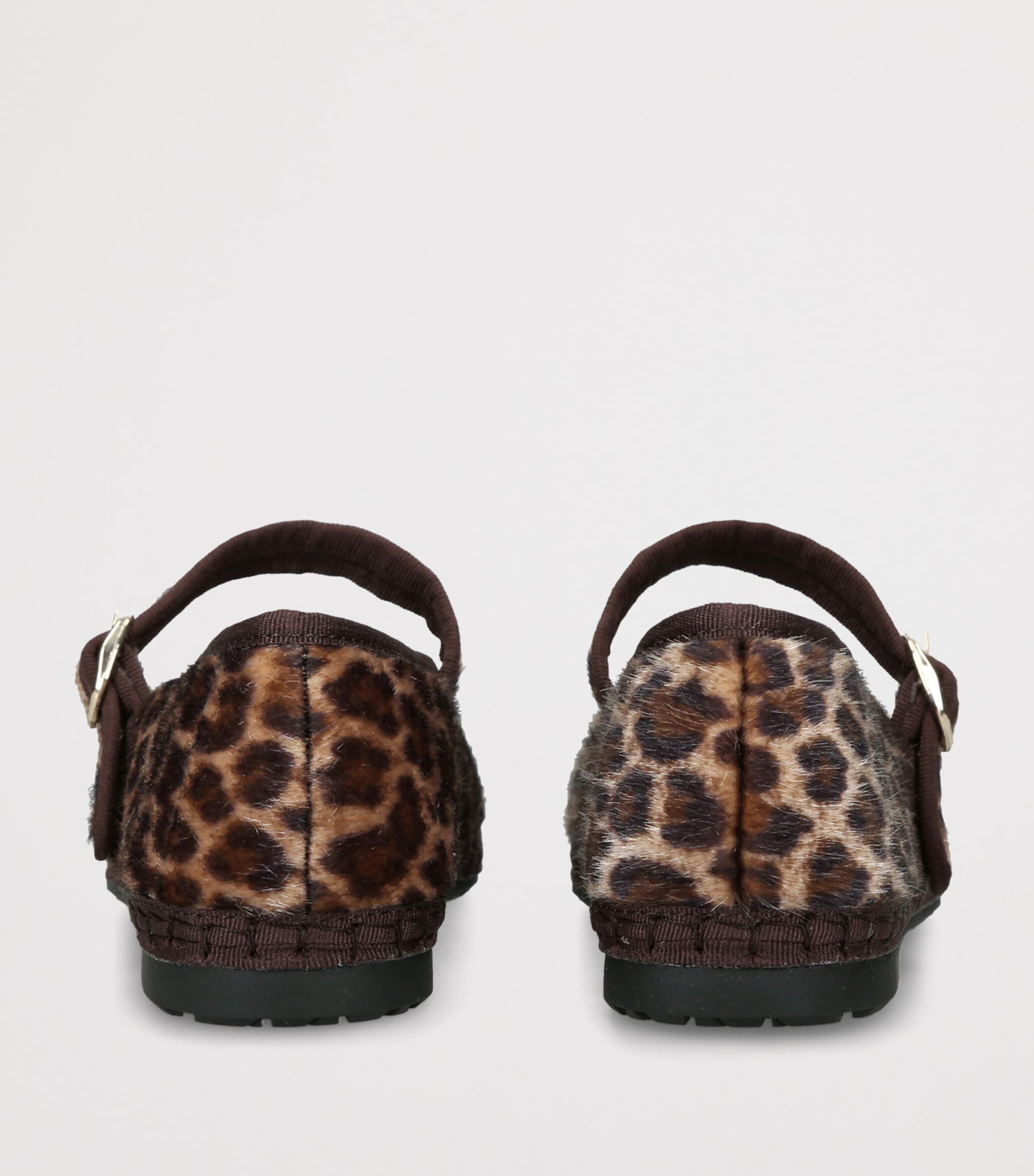 Flabelus Leopard Print Pierre Mary Janes Dk.brn Com Image 4