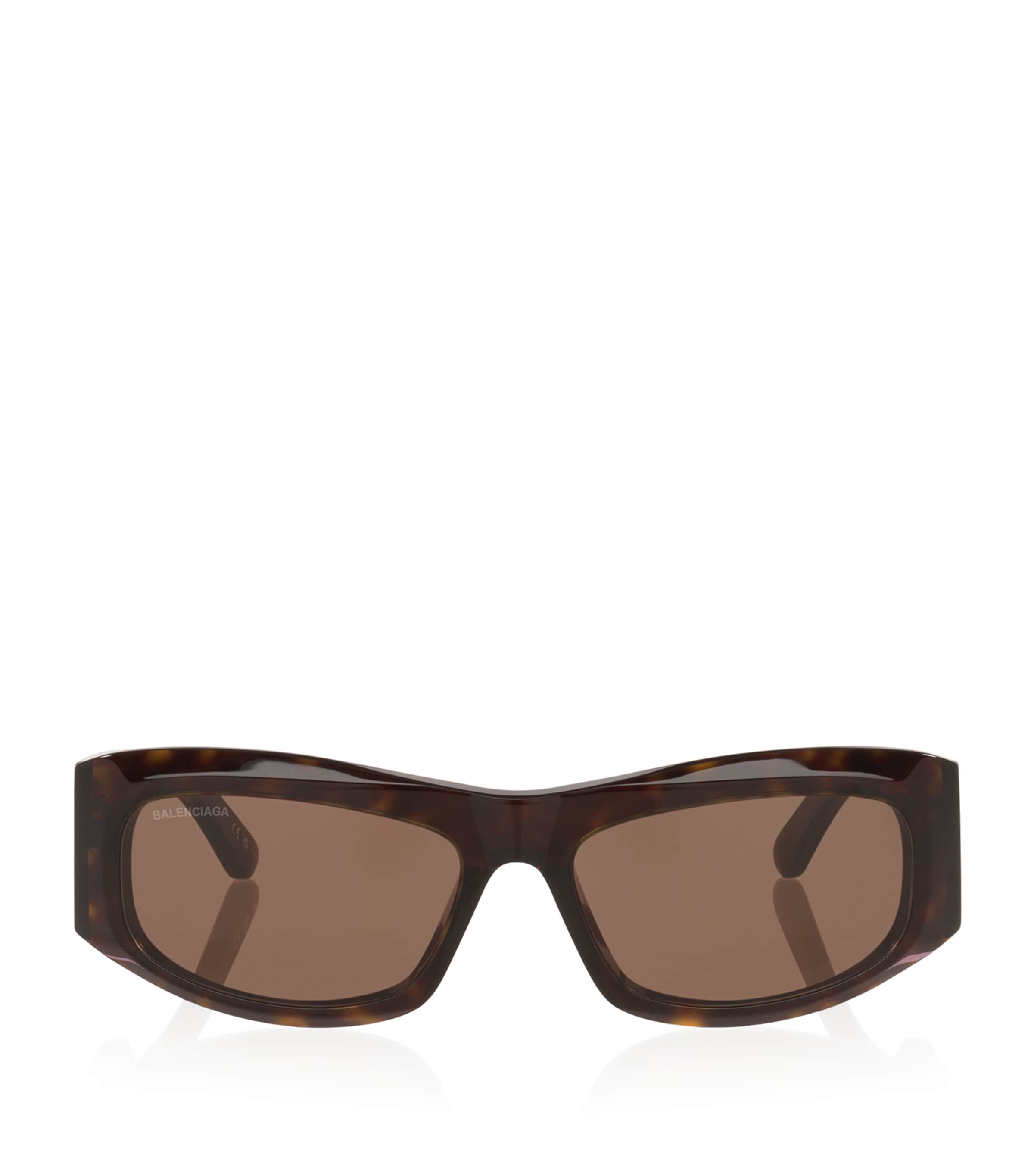 Balenciaga Tortoiseshell BB0395S Rectangular Sunglasses Image 1