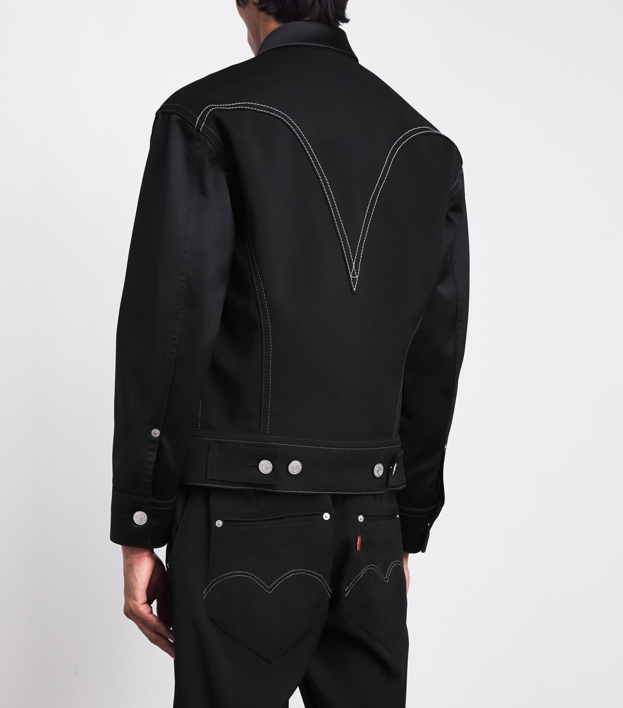 Junya Watanabe MAN Mens x Levi’s Wool Jacket Black X Black Image 5