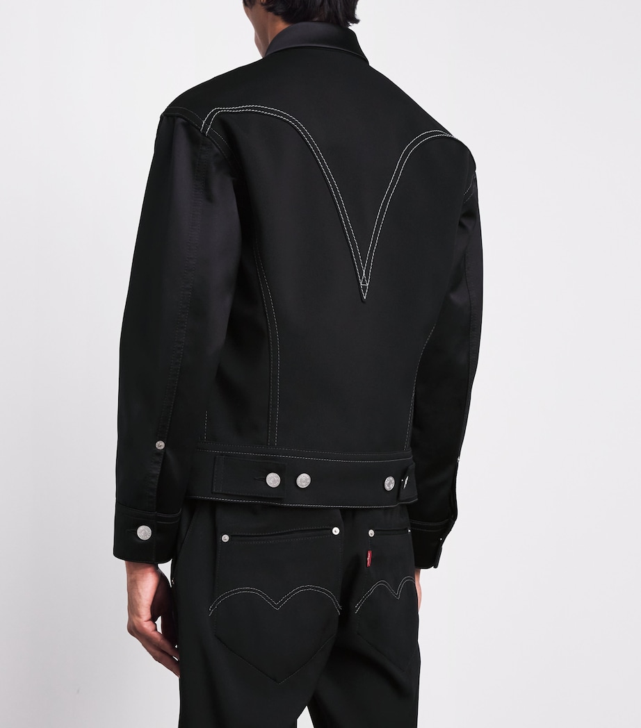 Junya Watanabe MAN Mens x Levi’s Wool Jacket Black X Black Image 5