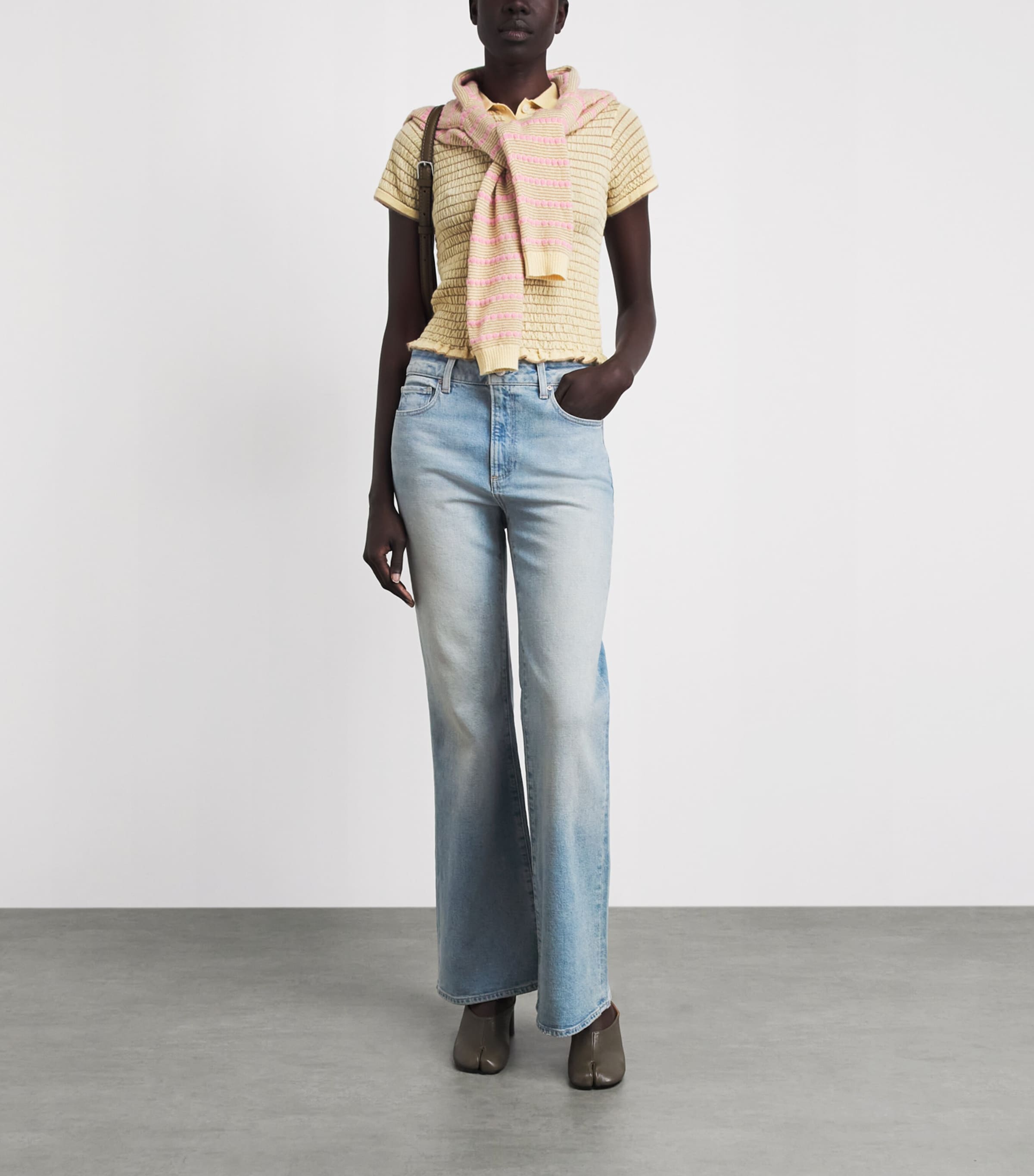 PAIGE Womens Sofia Flared Jeans La Cienega Image 2