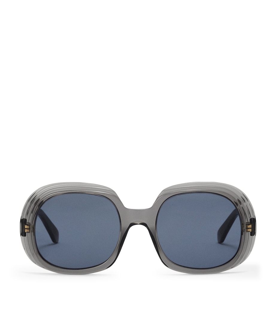 LOEWE Square Steps Sunglasses Transparent Asphalt Image 1