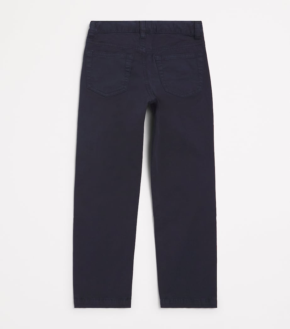 Cotton Straight Chinos (2-12 Years) 495 BLUE Image 2