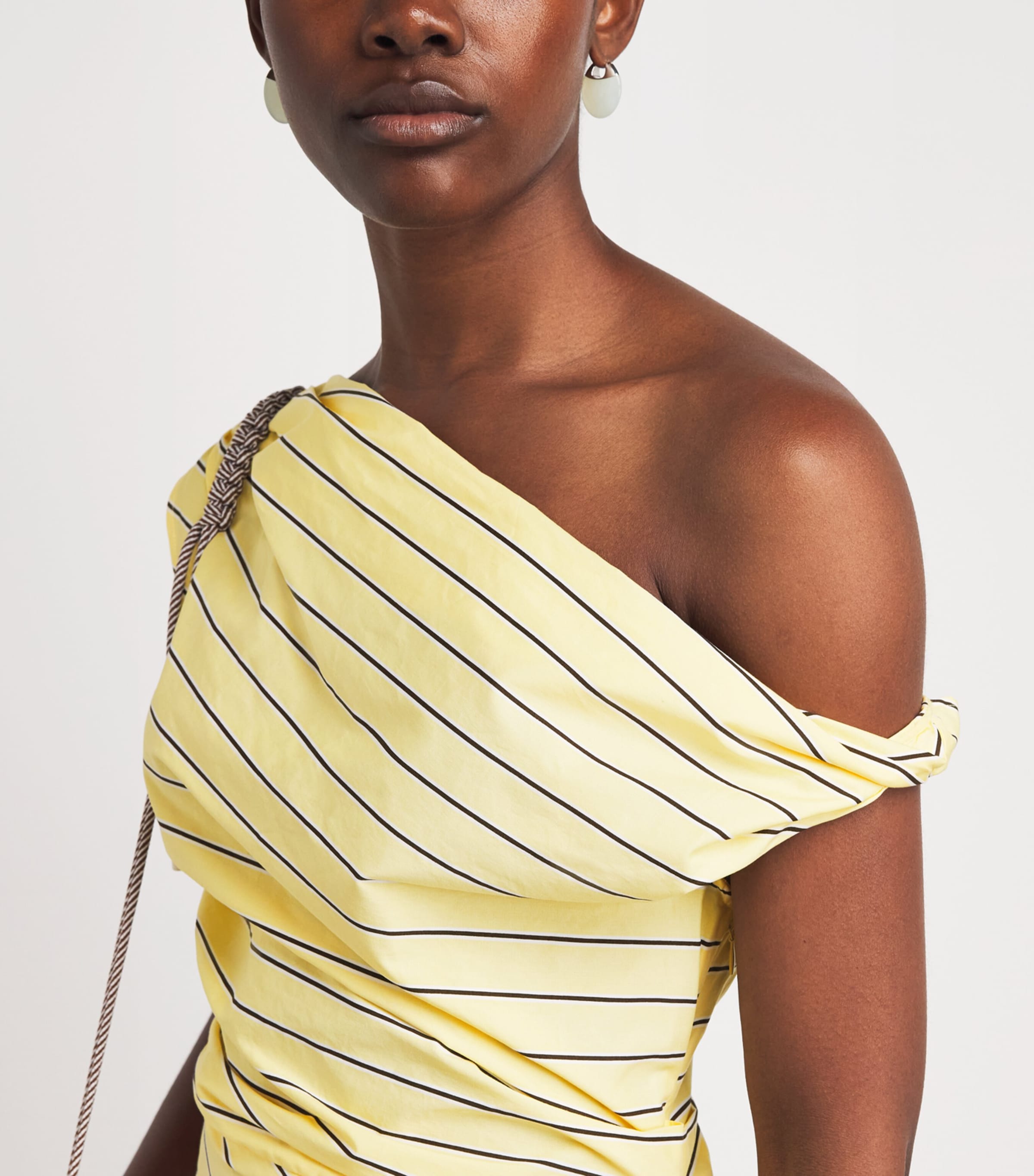 STAUD Womens Cotton Stripe Phare Maxi Dress Mons Monday Image 3