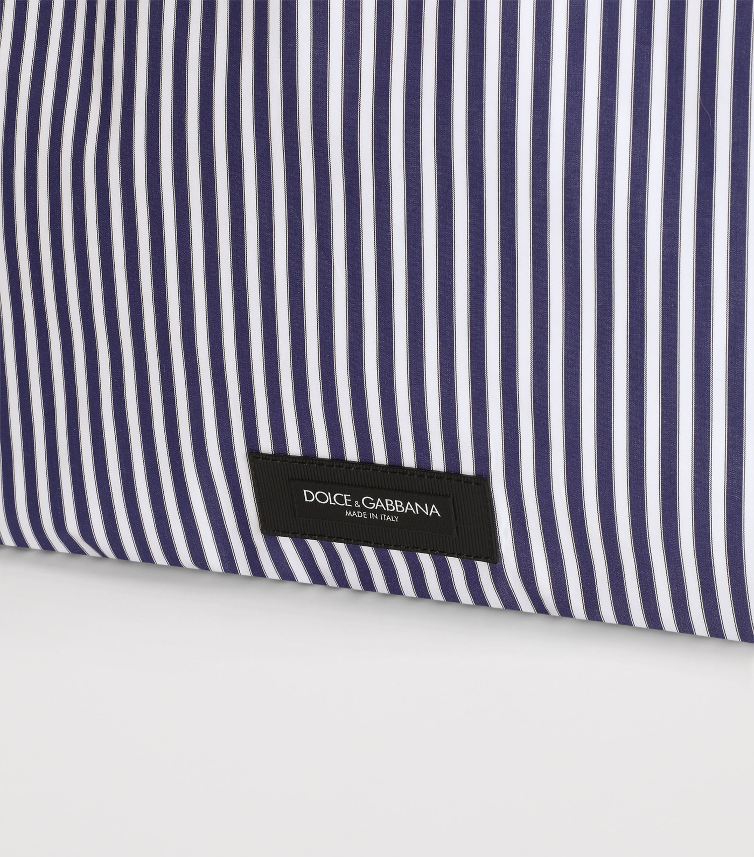 Dolce&Gabbana Stripe Essenza Shopper Bag Blue/white Image 7