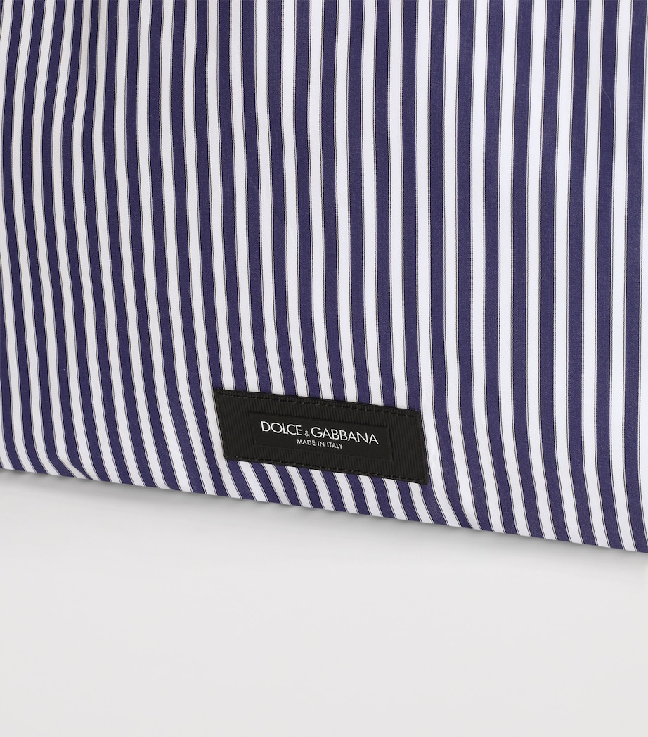 Dolce&Gabbana Stripe Essenza Shopper Bag Blue/white Image 7