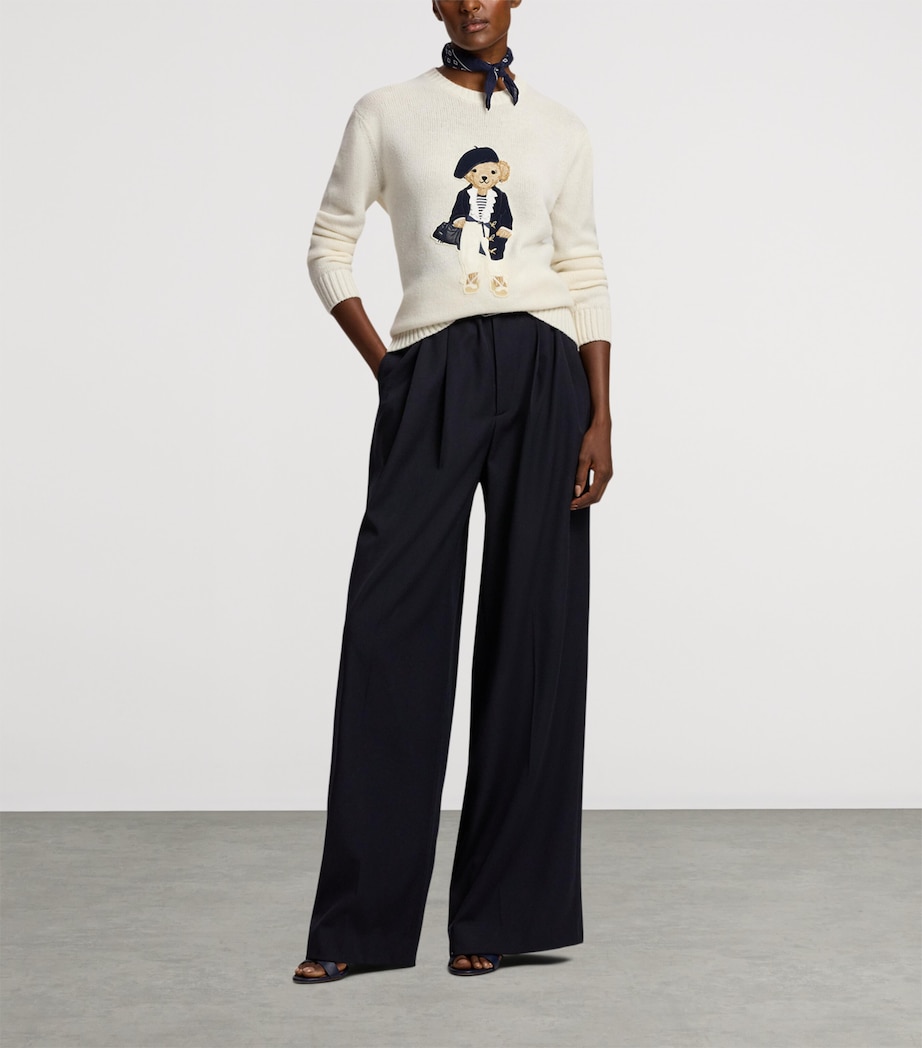 Cashmere Polo Bear Sweater NATURAL-101 Image 6