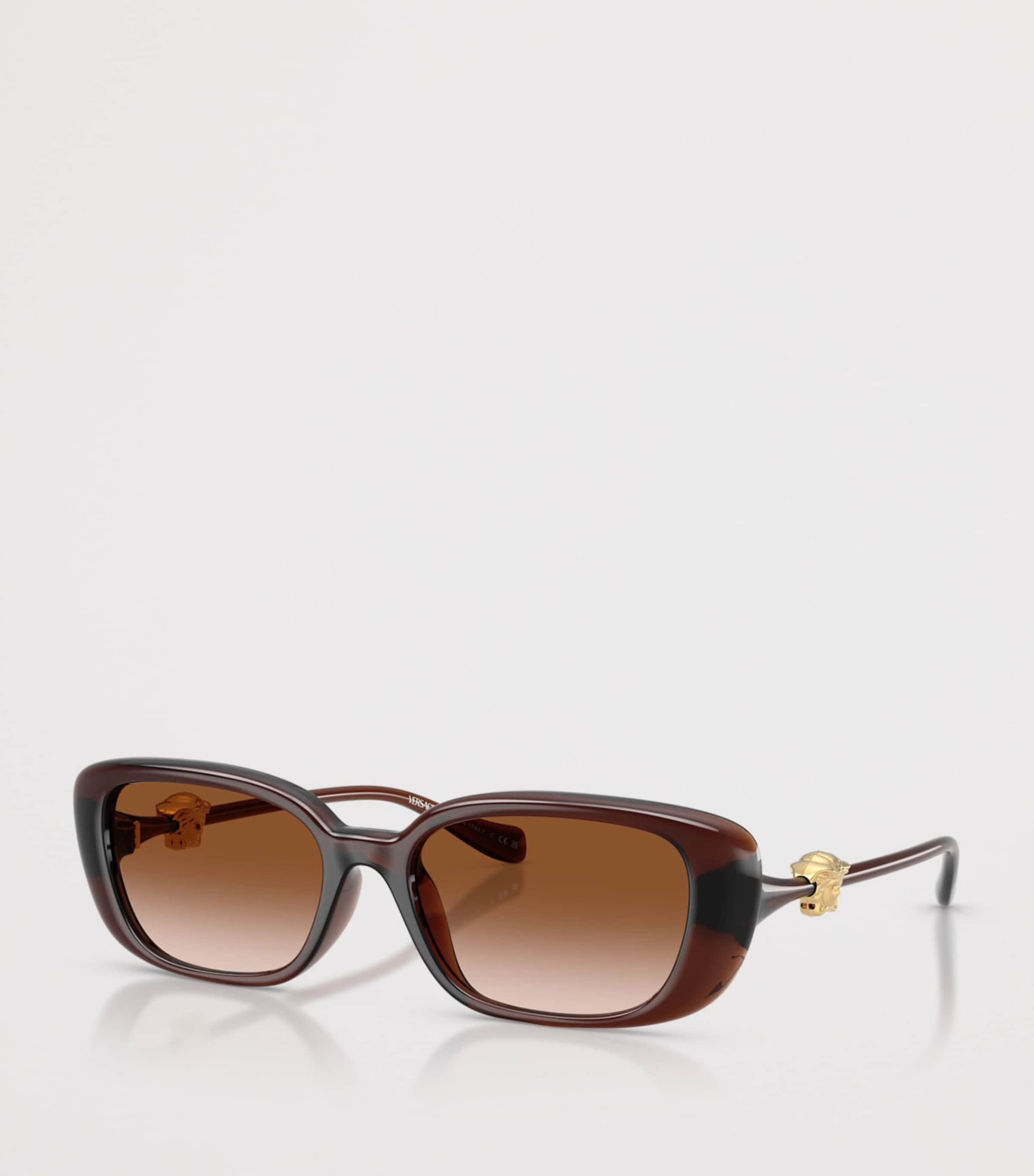 Versace Injected VE4504D Pillow Sunglasses Brown Image 2