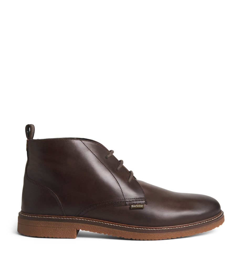 Barbour Leather Kirkstone Desert Boots Dark Image 1