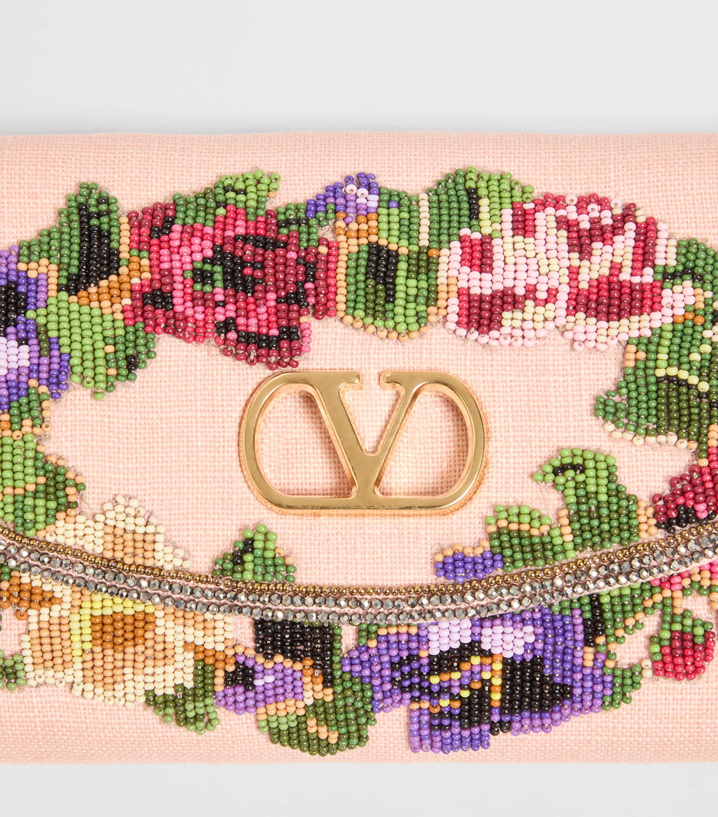 Valentino Garavani Small Beaded DeVain Shoulder Bag Image 7