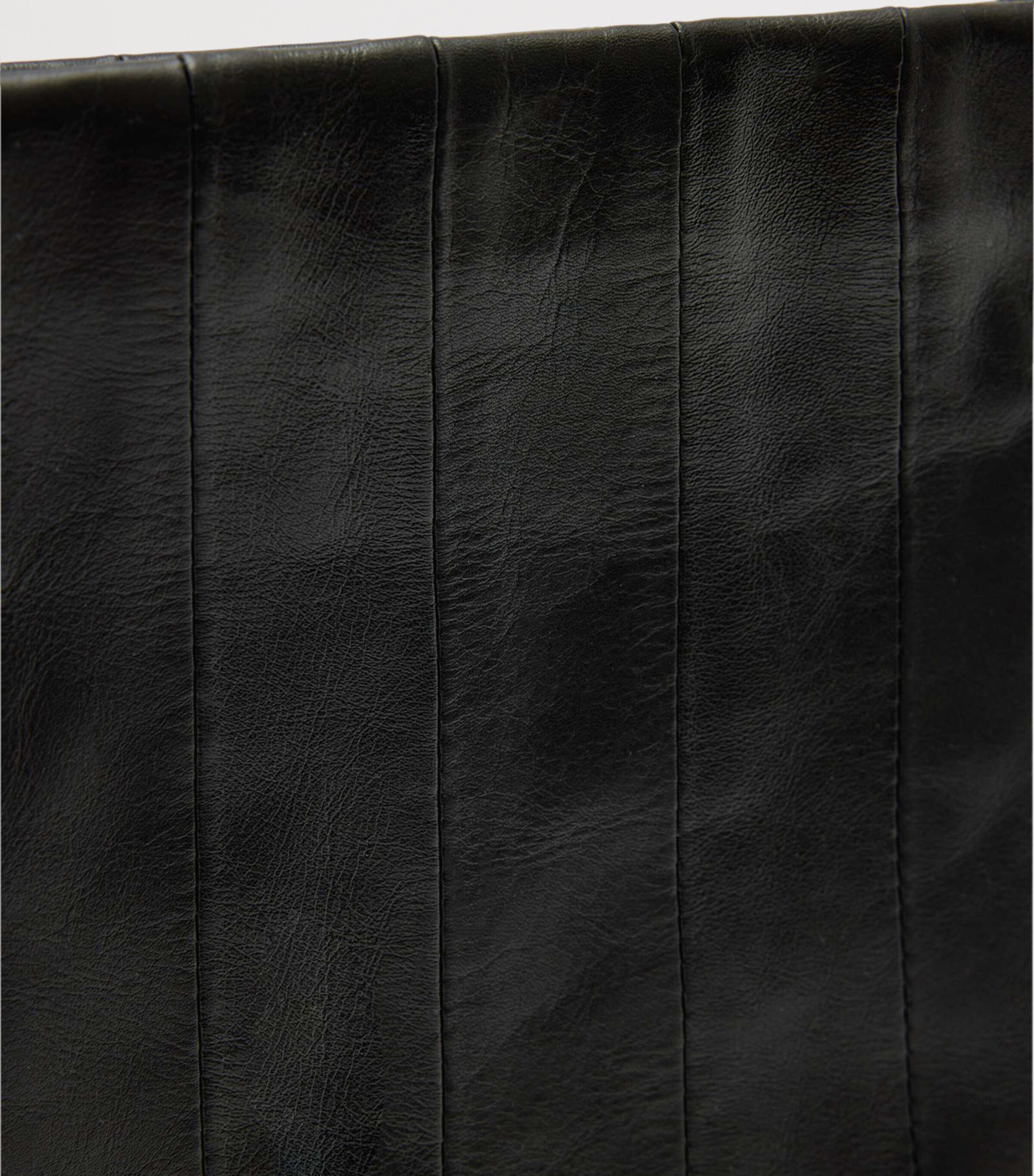 AllSaints Leather Panelled Bettina Clutch Bag Black Image 6