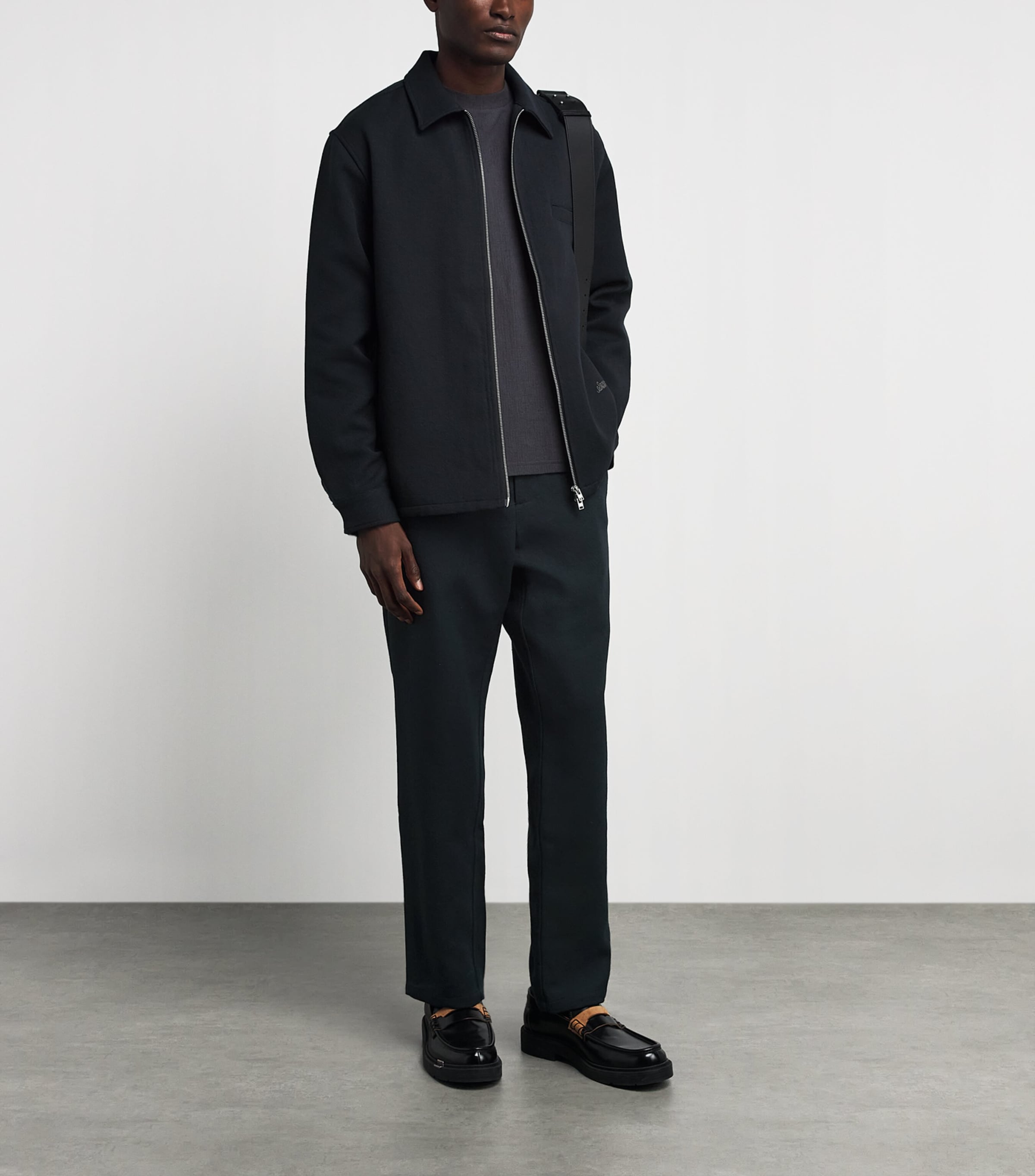 Samsøe Samsøe Mens Linen Sajabari Chinos Dark Grey Mel. Image 2