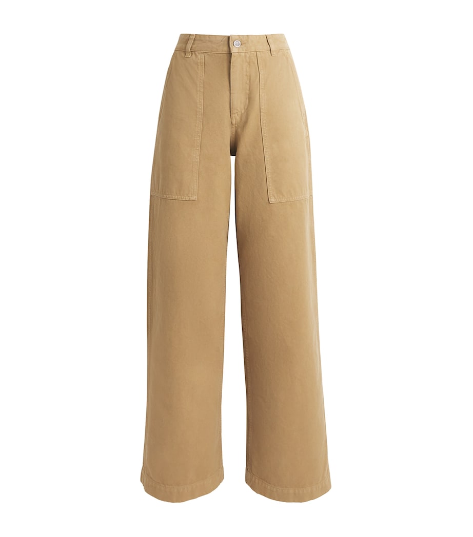 Moncler Cotton Canvas Straight Trousers Image 1