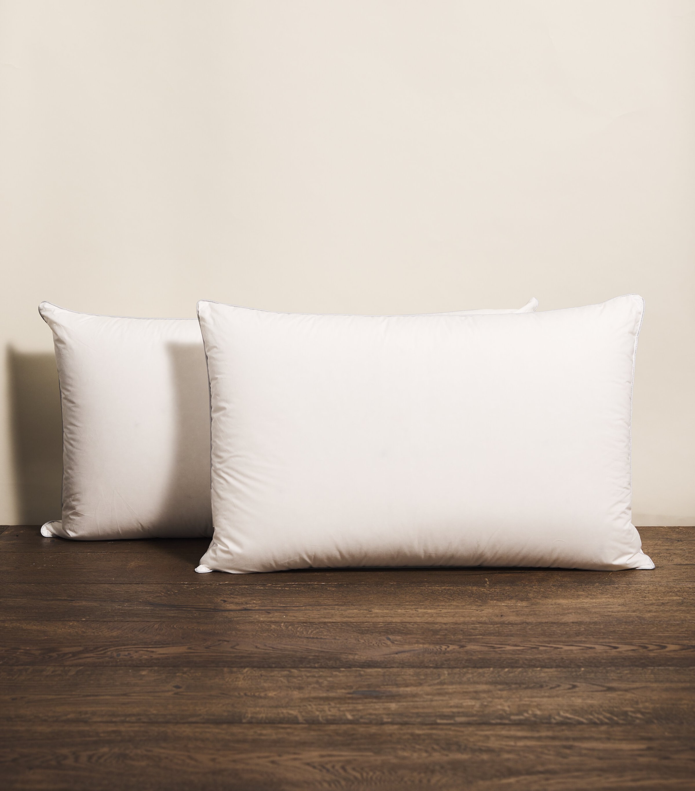 Harrods of London Soft/Medium Goose Down King Pillow White Image 2