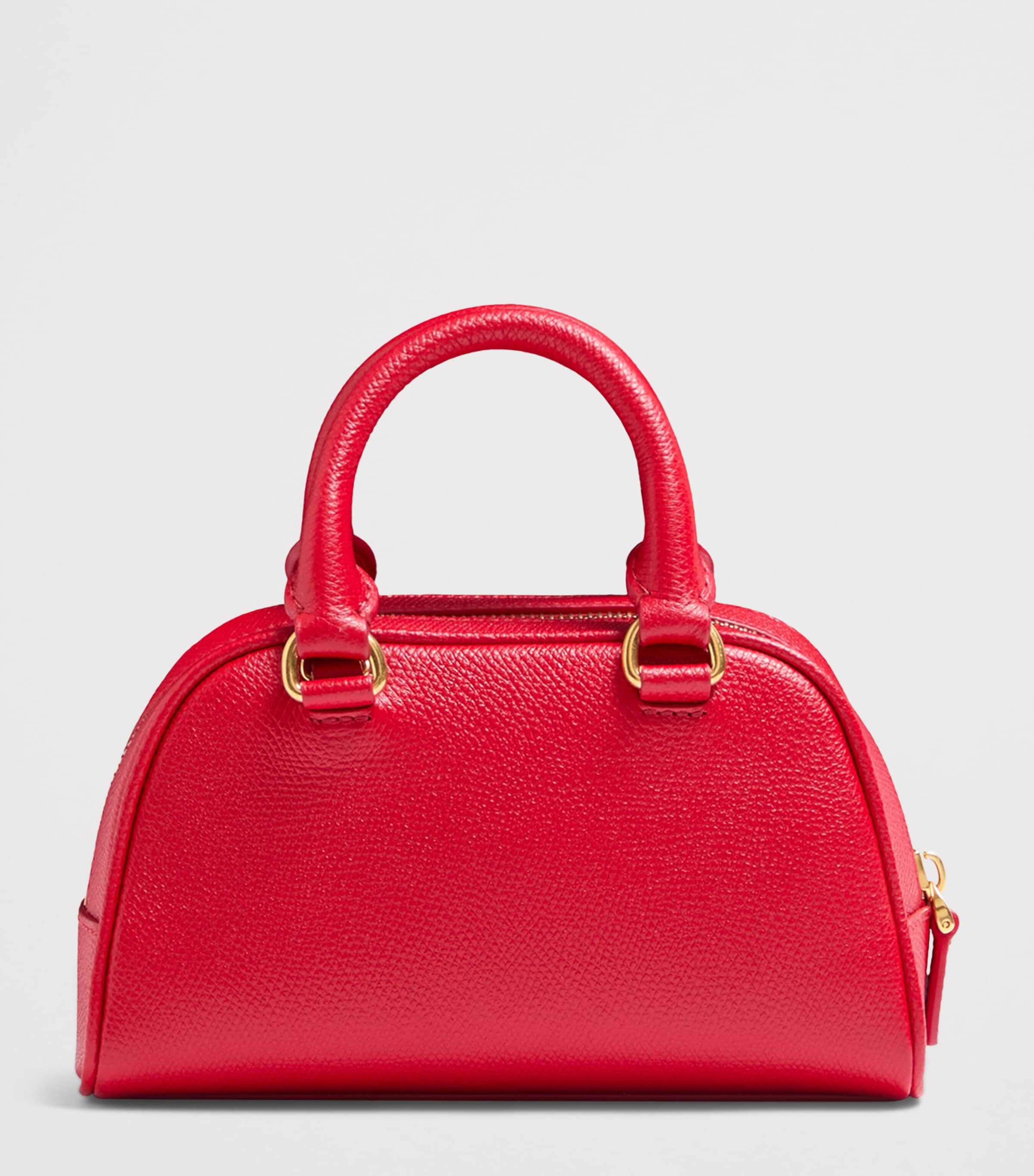 Mini Leather VLogo Signature Top-Handle Bag JU5 Image 4