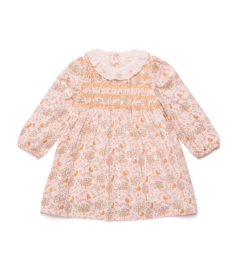 Cotton Bunny Meadow Trixie Smock Dress (6-36 Months) MULTICOLOR Image 1