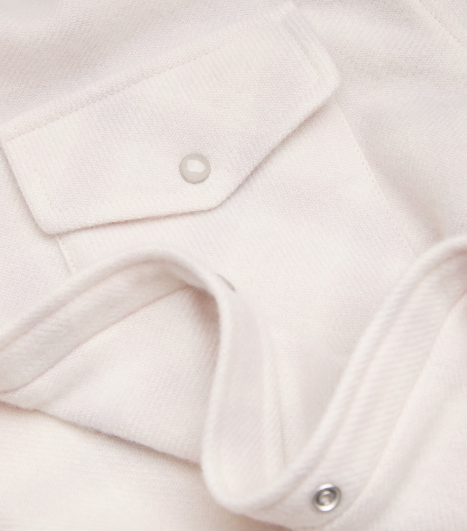 Cashmere Check Overshirt ROSE QUARTZ Image 5