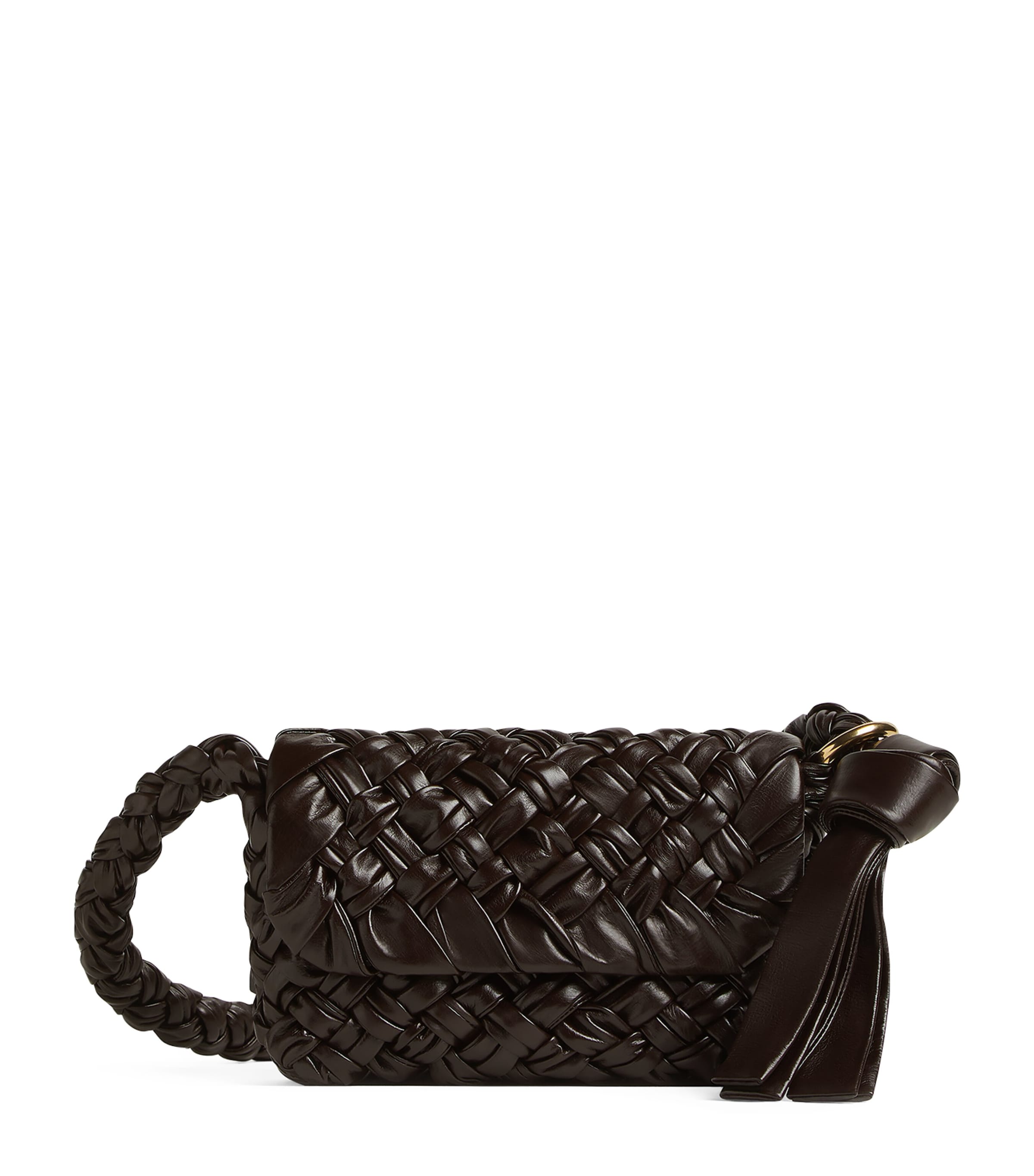 Bottega Veneta Small Leather Kalimero Citta Shoulder Bag Harrods US