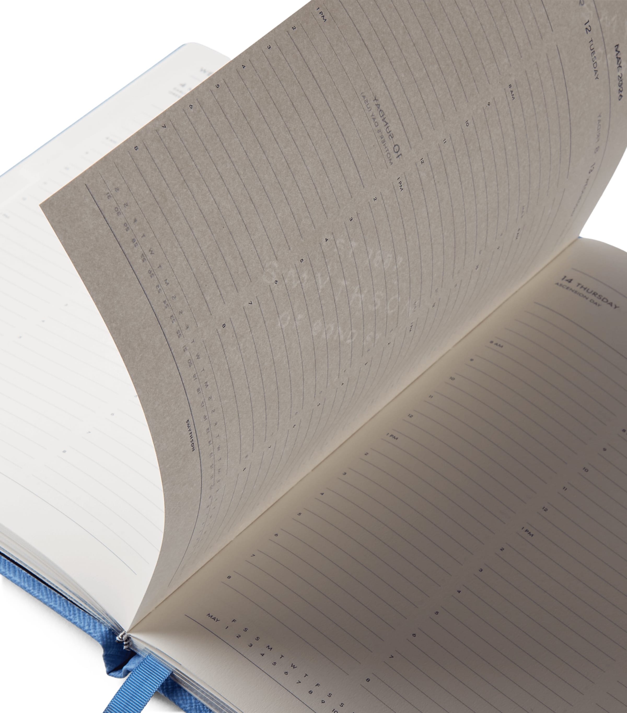 Leather Kings Vertical 2026 Diary NILE BLUE Image 3